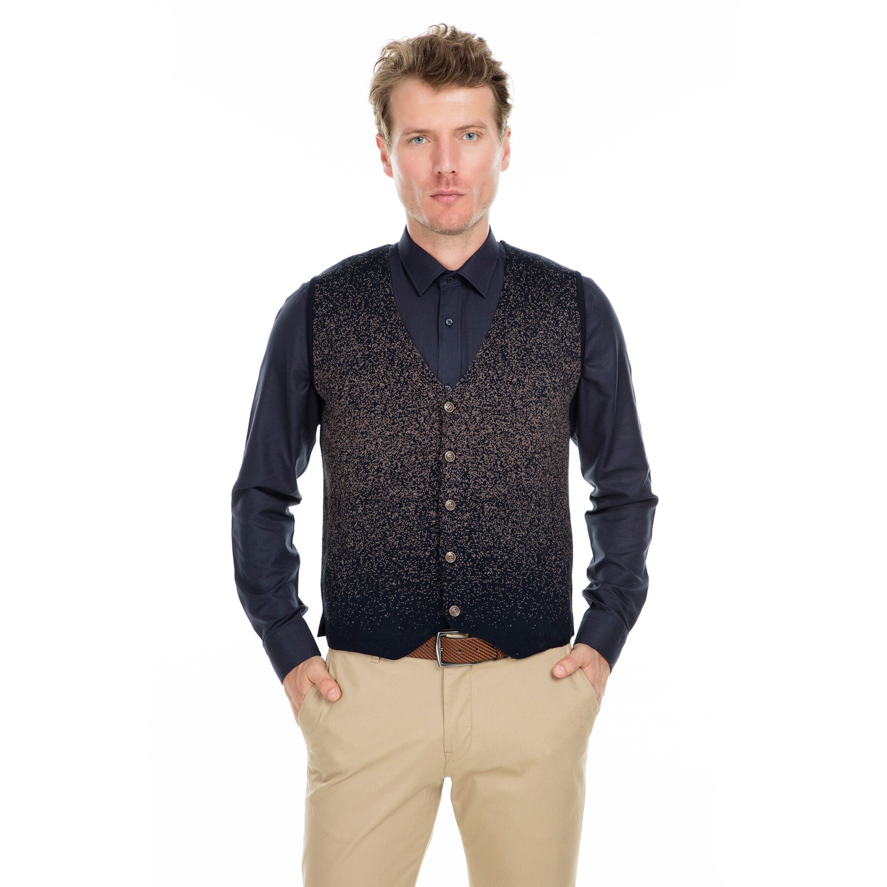 Buratti Chaleco de hombre 430YEKY: Navy Blue Mink / L