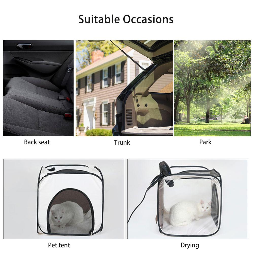 Portable Pet Drying Box Folding Dogs Hair Dryer Blow Box Grooming Bathing Drying Tent Pet Dog Cat For Indoor And Outdoor Use