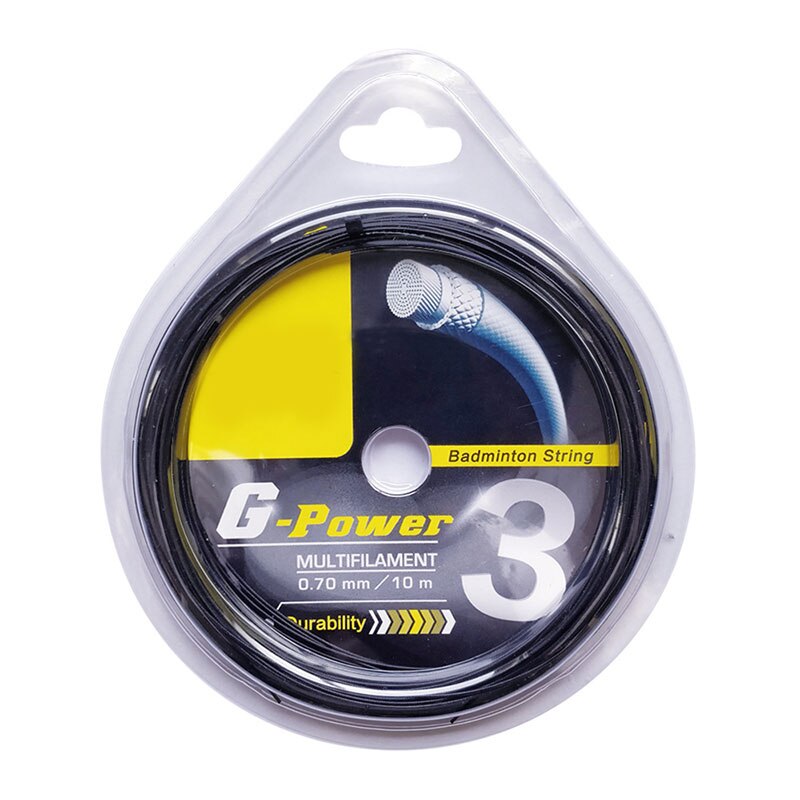Badminton entraînement raquette ligne de ficelle noir blanc rouge rose Fluorescent jaune ambre jaune Badminton sport accessoires: YELLOW