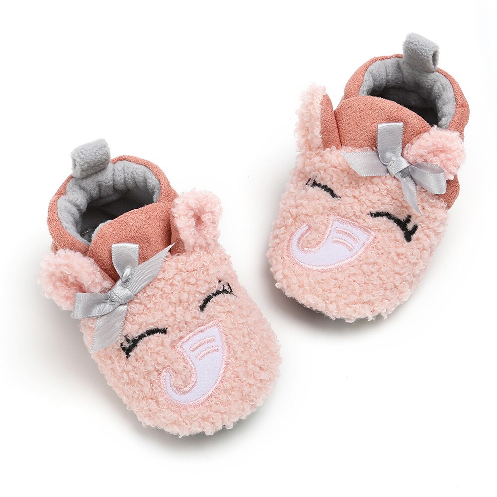 Enfant enfants pantoufles tout compris coton dessin animé doux intérieur bébé coton pantoufles bébé garçons filles chaussures maison pantoufles