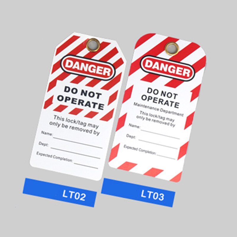 waterproof inspection lockout tag , padlock tagout do not operate maintenance label tagout 10pcs/lot