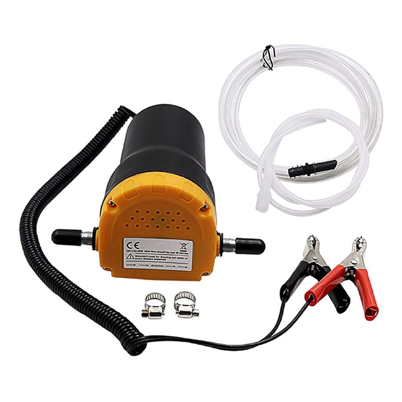 60w elektrische 12v auto oliepomp ruwe olie vloeistofpomp extractor transfer motor zuigpomp + buizen voor auto auto boot motorfiets