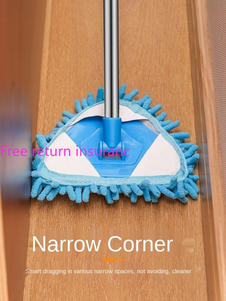 Triangle Dust Removal Small Mop Household Lightweight Mop Universal Ceiling Artifact Retractable No Dead Angle Mini Lazy