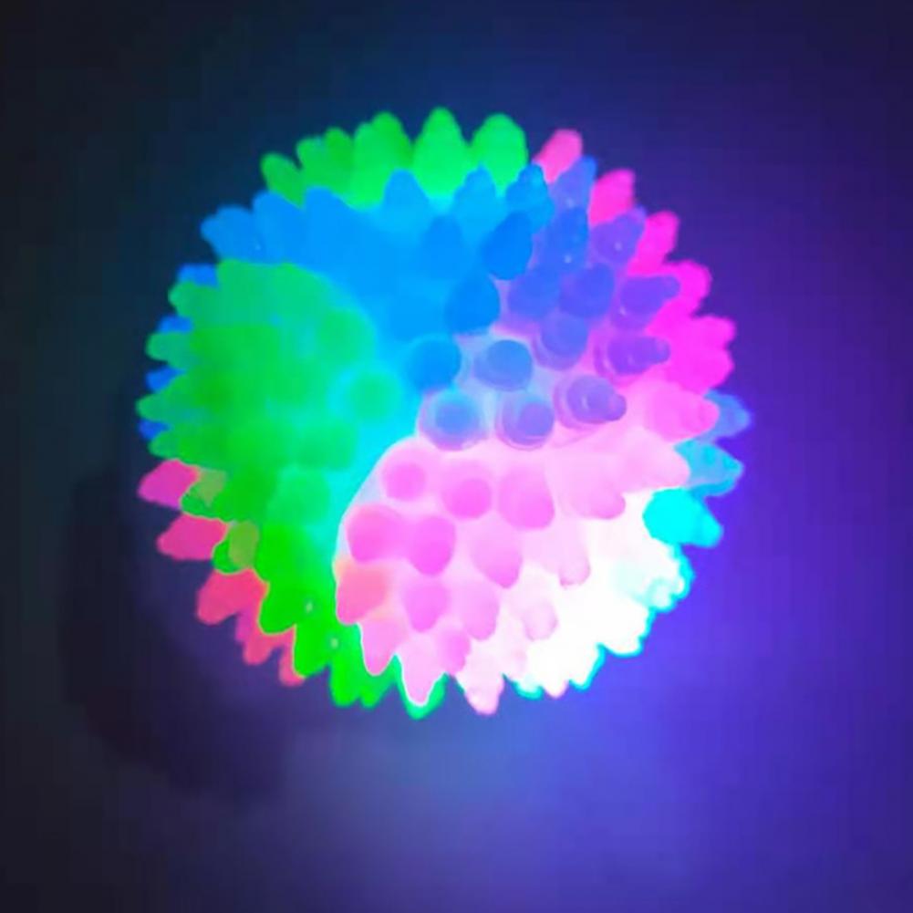 Glowing Ball Elastic Happy Exercise Rubber Flashing Elastic Ball Pet Supply for Home