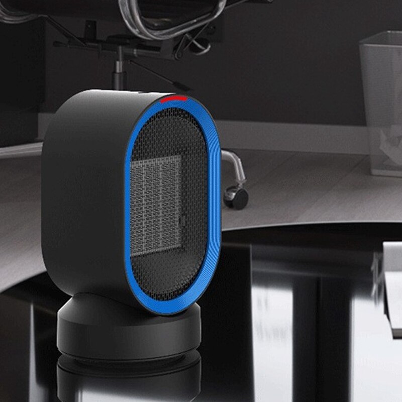 Heater Portable Home Mini Heater PTC Smart Desktop Electronic Heater, for Home Office(US Plug)
