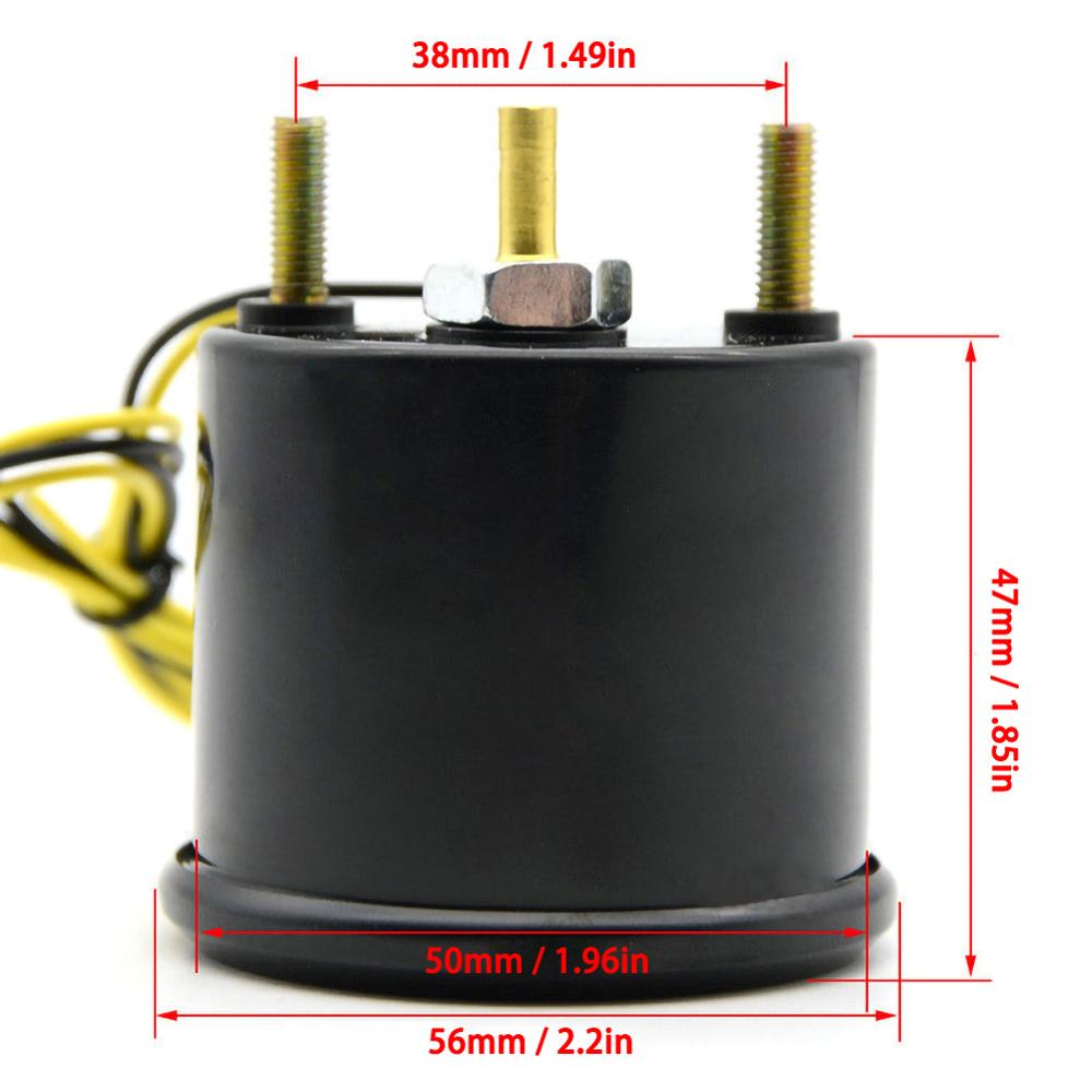 Barra de luz Led azul Universal, 2 &quot;, 52mm, medidor de presión de Turbo Boost, DC 12V