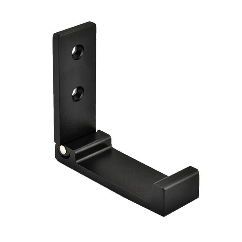 Soporte de auriculares de montaje en pared plegable, gancho de suspensión de auriculares de aleación de aluminio, H-best,