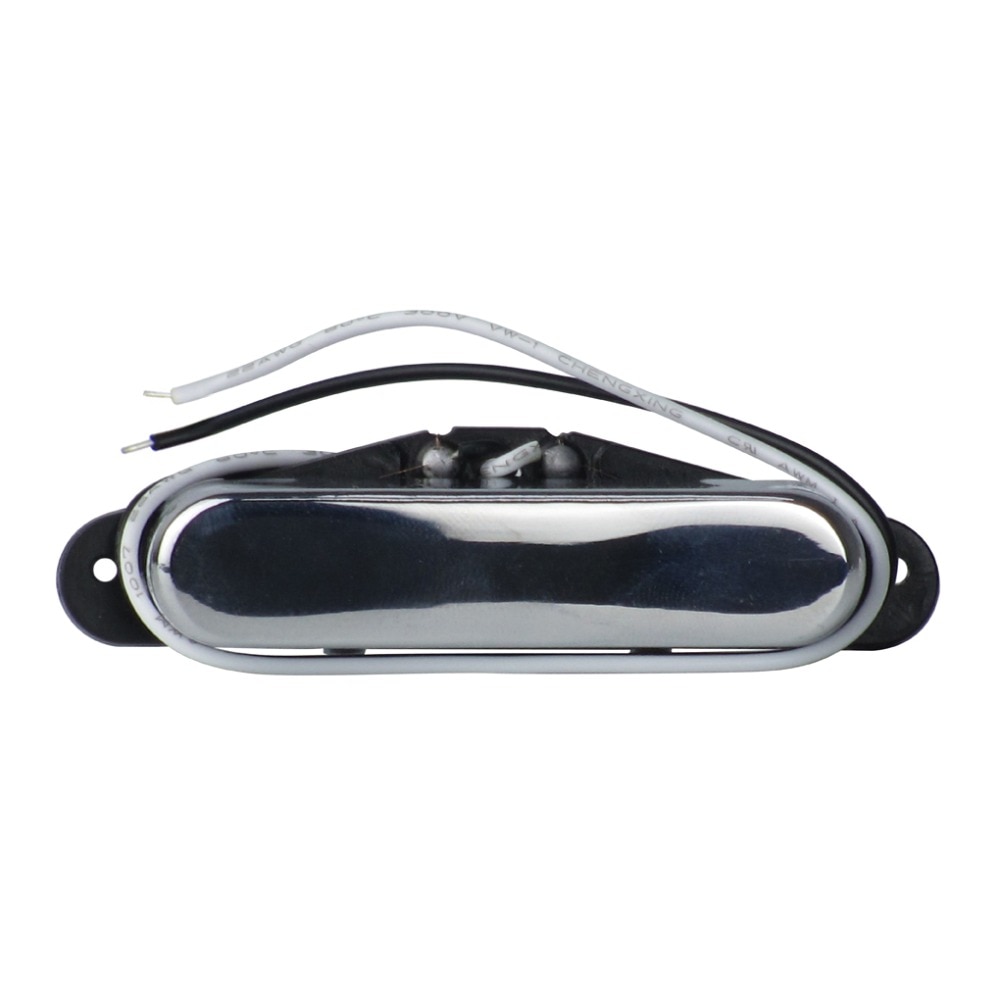 FLEOR Vintage Single Coil Pickups Set Pastilla de puente y cuello negro (50mm / 55mm) Imán Alnico 5 para piezas de guitarra estilo TL TE