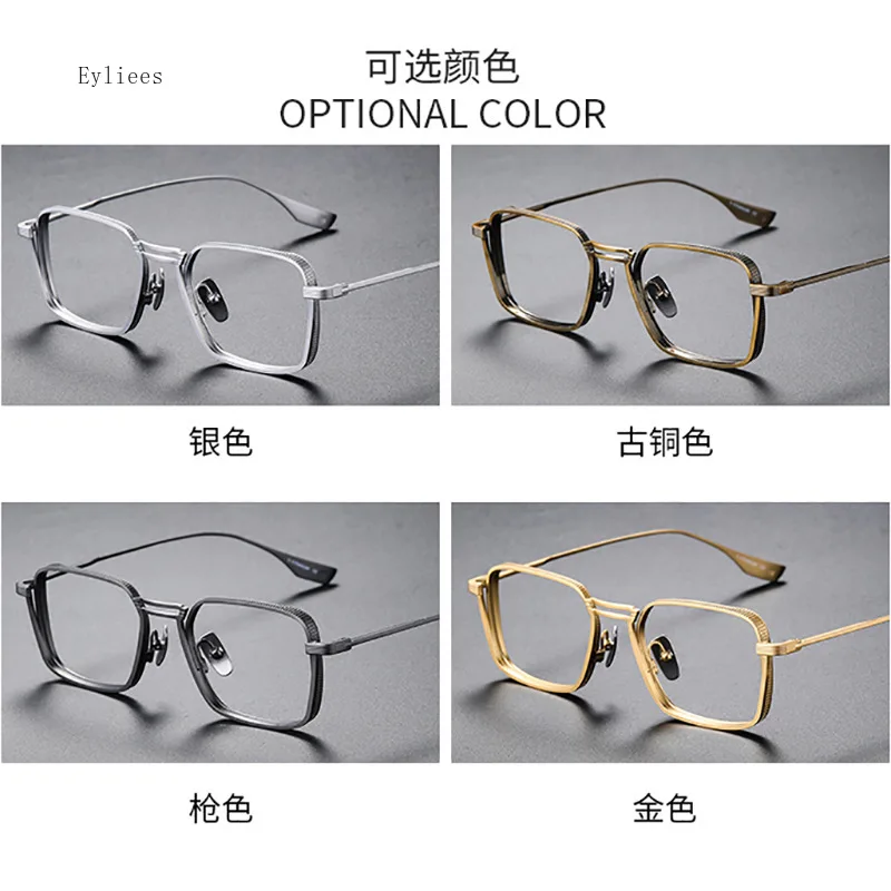 Lunettes de myopie classiques de forme carrée pour hommes et femmes, lunettes transparentes dioptriques, style d'affaires, 0 ~-5.0