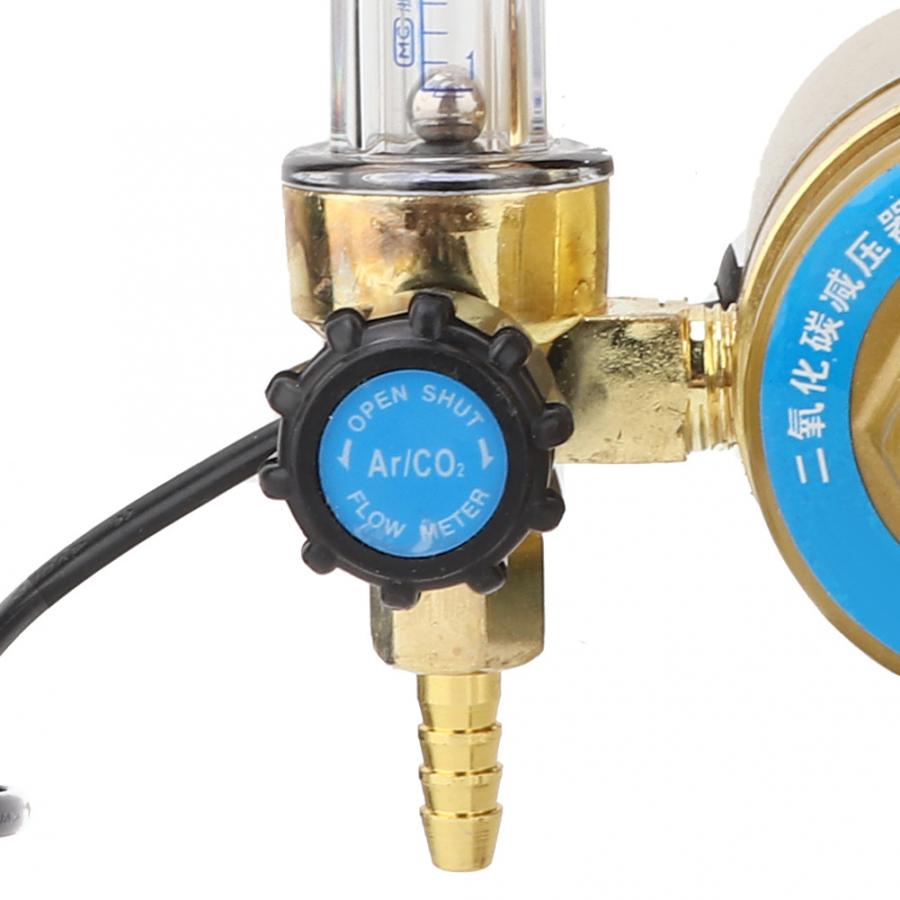 Co2 paineensäädin hiilidioksidi paineenalennuslaite lämmitetty painemittari cn pistoke 36 v 8mm 0-25 mpa  co2 paineensäädin