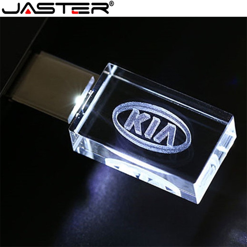 JASTER CALDO KIA kristal + metalen USB flash drive pendrive 4GB 8GB 16GB 32GB 64GB 128GB Externe Opslag memory stick pendrive