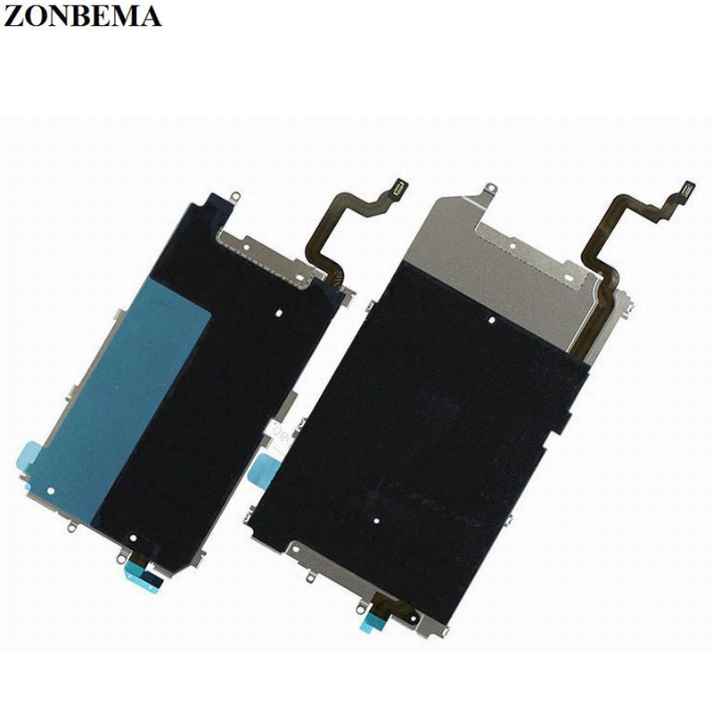 Zonbema Lcd Metal Backplate Shield Met Home Knop Verlengen Flex Kabel Voor Iphone 6 6 Plus