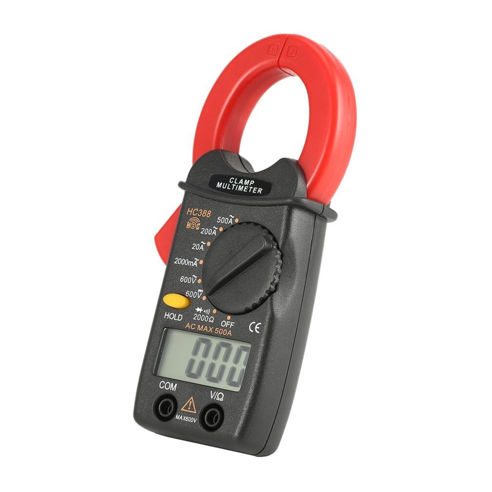 Digital Clamp Meter Multimeter AC/DC Voltage Current Ohm Diode Tester 1999 Counts Resistance Capacitance Frequency Tester