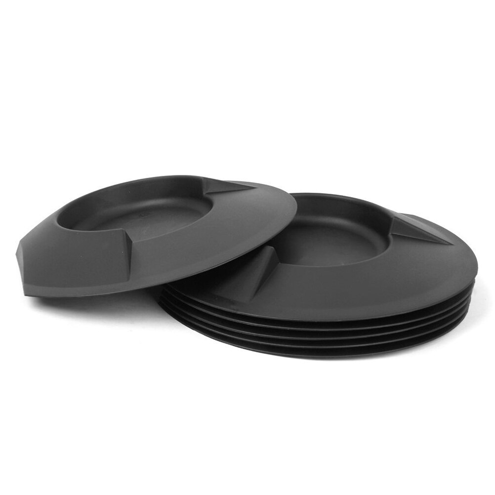 6pcs Plastic Golf Putting Cup Practice Home Backyard Training Accessory (Black)