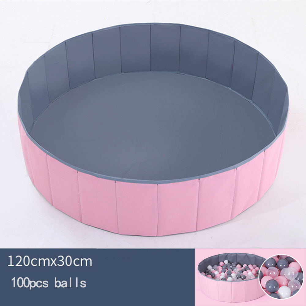 Baby Ball Pool Baby Playpen Folding Fence Baby Playground Washable Newborn Ball Pit Ocean Ball Kid Toy Babies Children's Tents: WJ4059A120-100PCS