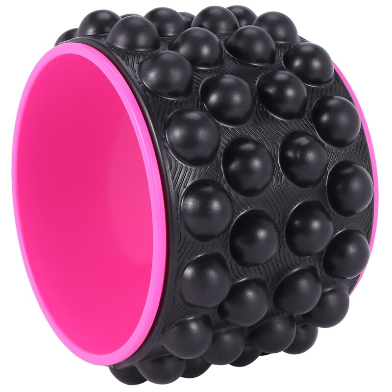 the Back Roller 3D Yoga Wheel for Back Pain Deep Tissue Massager Myofascial Release Massage Exercise and Mobility