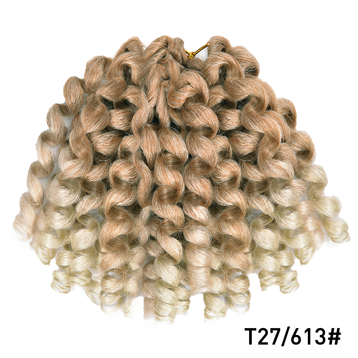 Extensión de cabello sintético degradado para mujeres negras, rizo de varita Jumpy, trenzas de ganchillo, cabello rizado de rebote jamaiquino: P1B/30 / 8 pulgadas