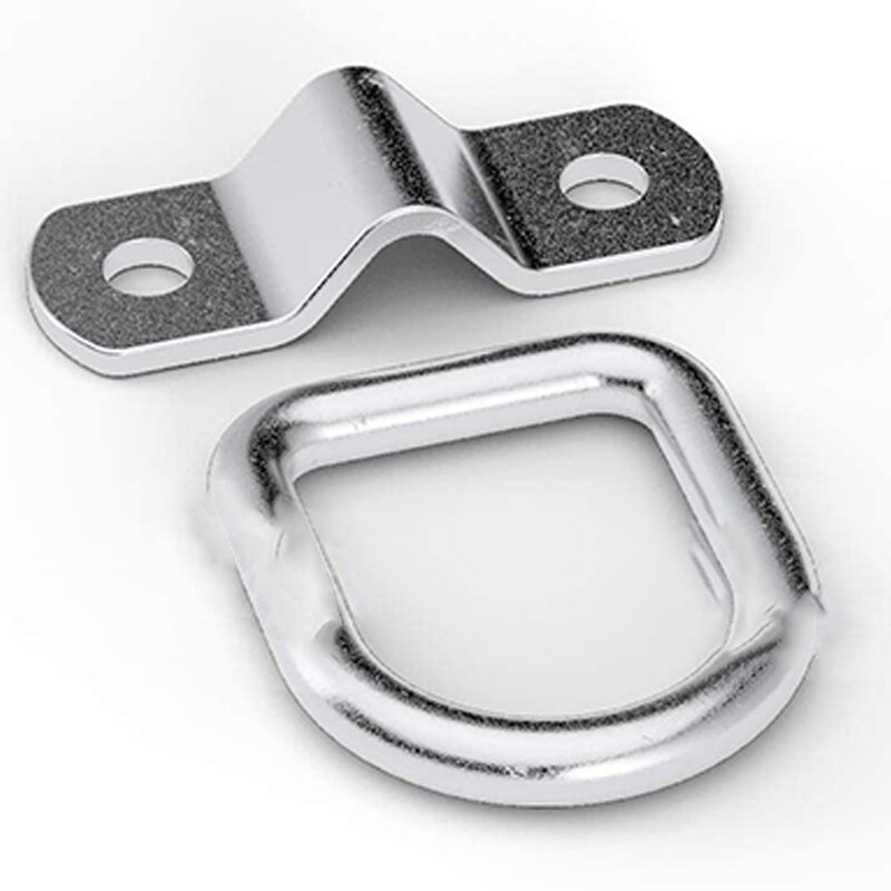 6-- pack d-ring fästring lastankare trailerankare smidd surrningsring, ytmonterad fästring med skruv