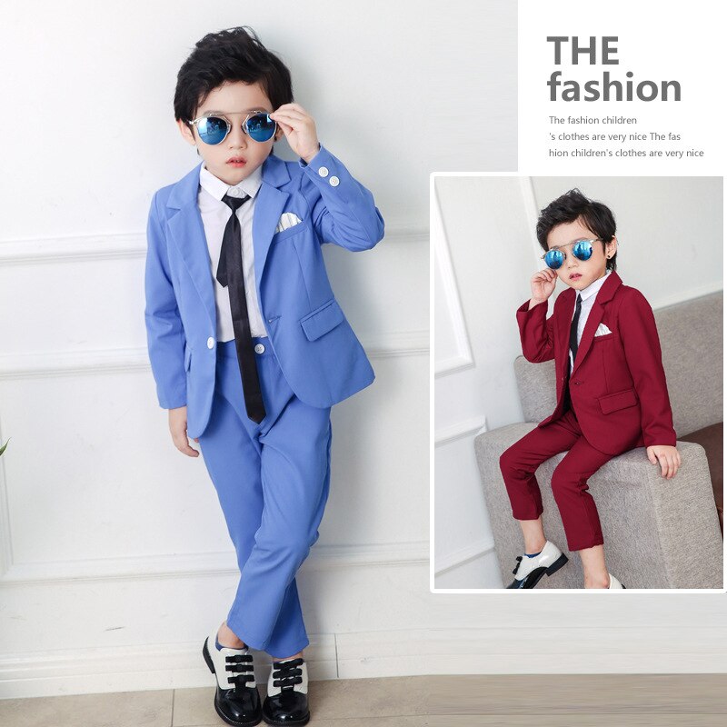 Lolanta-Conjunto de chaqueta y pantalones para niños, traje Formal para niños, ropa de competición para de cumpleaños, 2 uds.