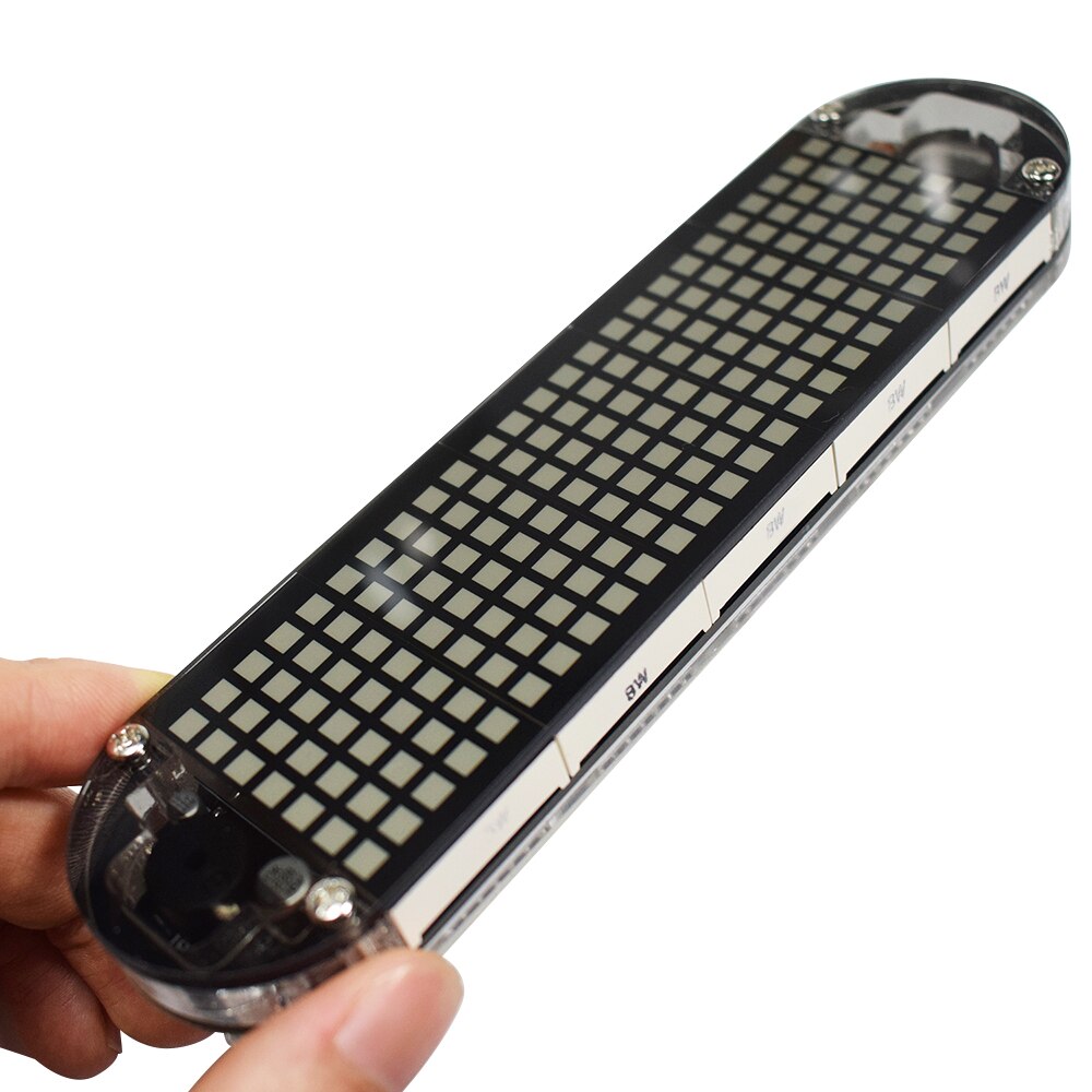 Kit de réveil numérique à LED DS3231, matrice de points de haute précision, avec boîtier Transparent, affichage de la température, de la Date et de l&#39;heure