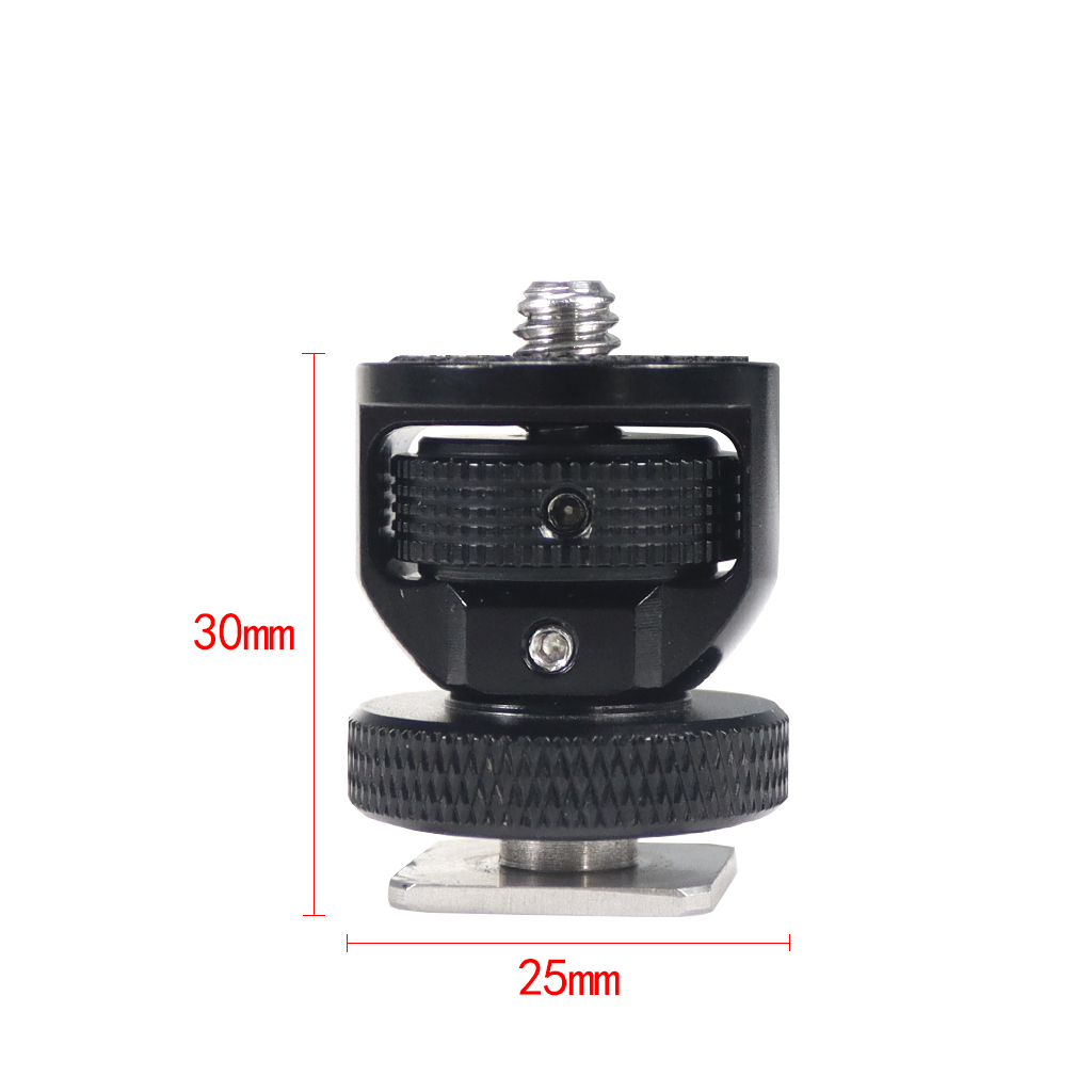 360 Swivel Adjustable 1/4&quot; Male to Female Camera Adapter Screw for DJI Pocket 2 for FIMI PALM 2 for Insta360 ONE X2 Accessories: Black set E