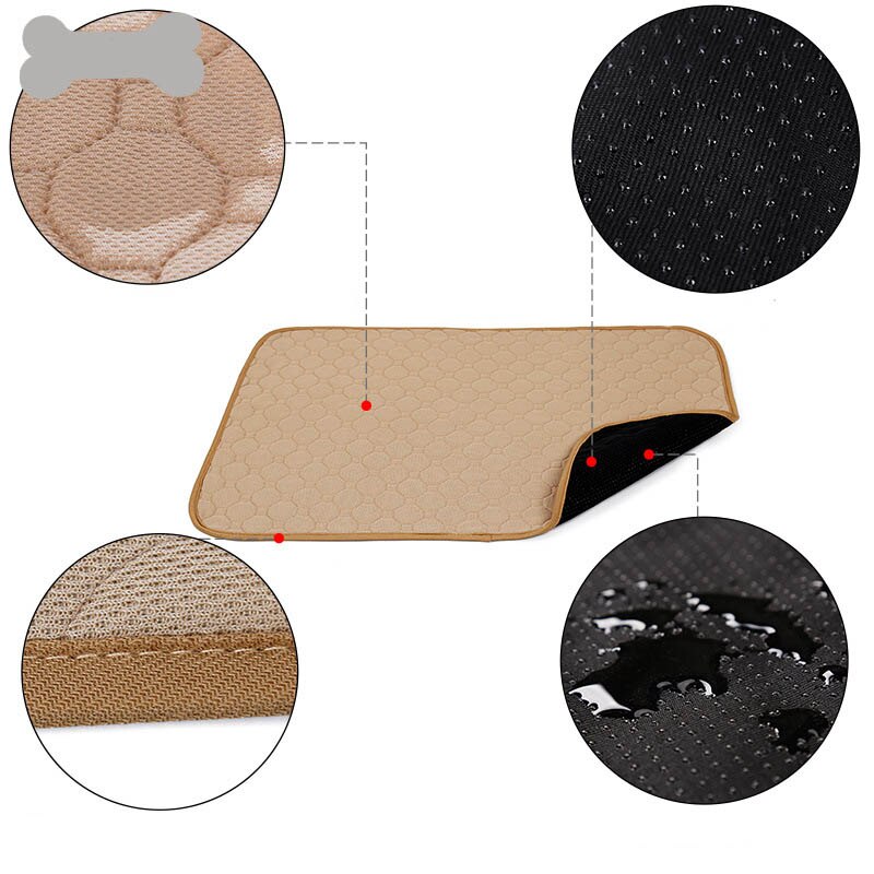 Plaid Hond Bed Mat Waterdicht Training Hond Pee Deken Wasbaar Huisdier Wc Matten Anti-slip Katten Puppy Pee Kruk pad voor Auto Bank