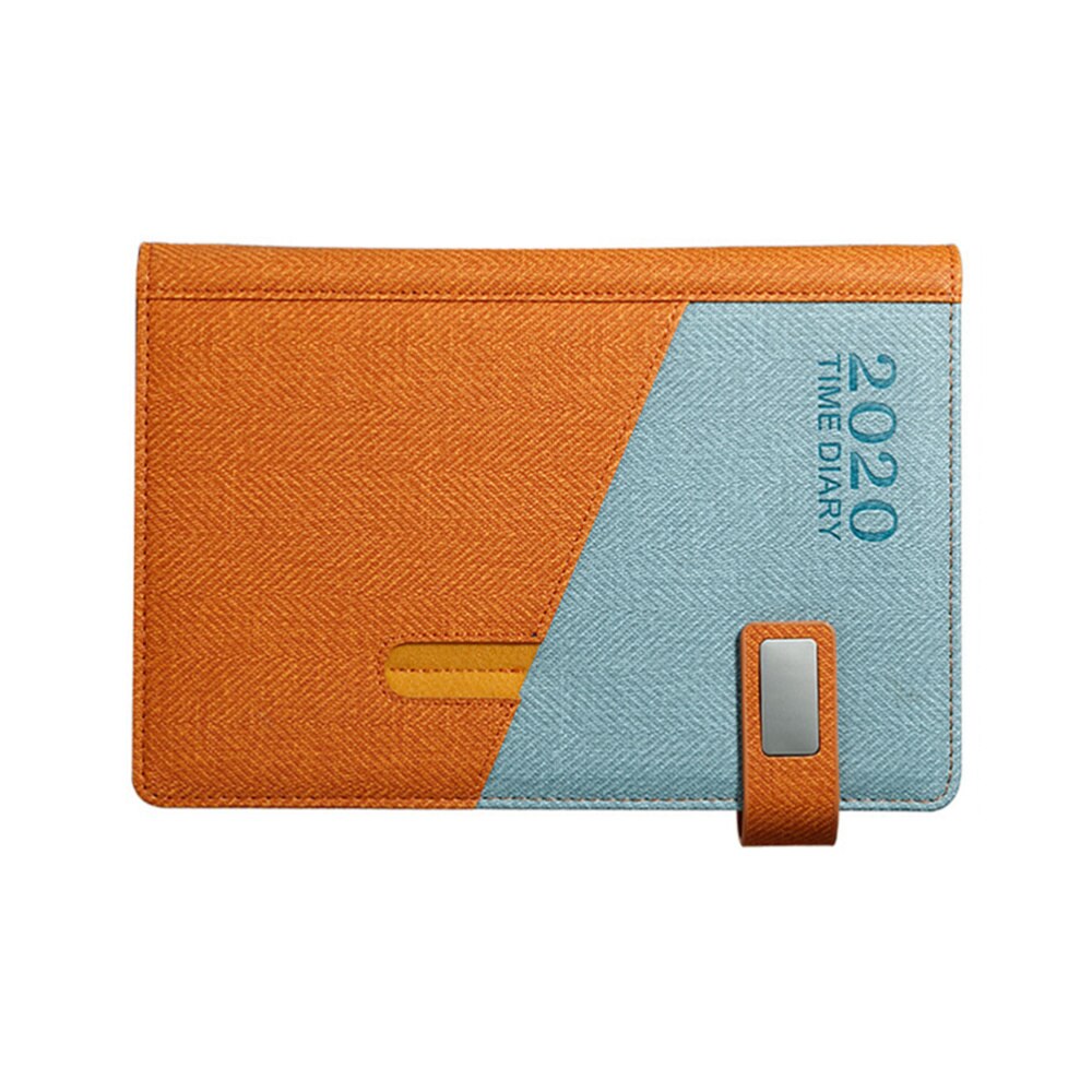 365 Days Month Schedule Notebook Imitation Leather A5 Planner Diary Stationery for Man Woman Student (Dark Green)