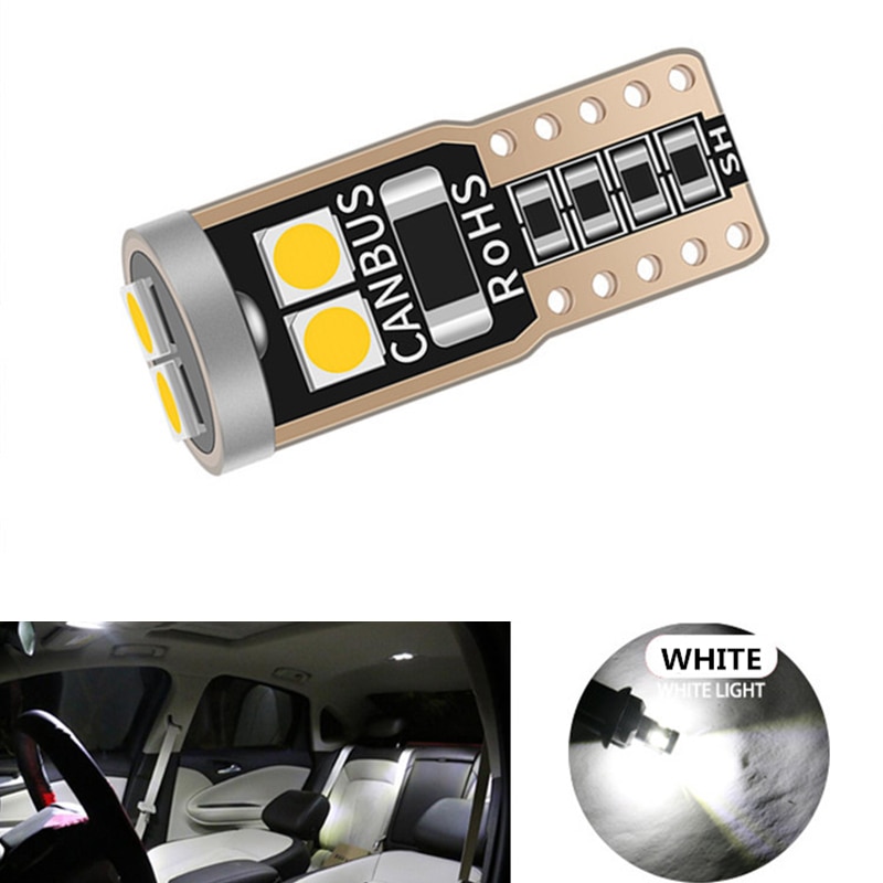 1 Pc T10 Led W5W Led Canbus Auto-interieur Licht 194 501 6 Smd 3030 Led Instrument Gloeilamp Wedge licht Geen Fout 12V