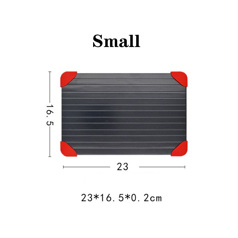 1 Pcs Ontdooien Lade Quick Ontdooien Voedsel Vlees Vis Zeevruchten Zeevruchten Fruit Quick Ontdooien Plaat Ontdooien Keuken Tool: Small