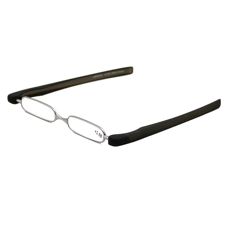PODREADER-Mini gafas de lectura plegables para hombre y mujer, anteojos de lectura portátiles con bolsillo, ligeros, para presbicia + 360, 150: +400