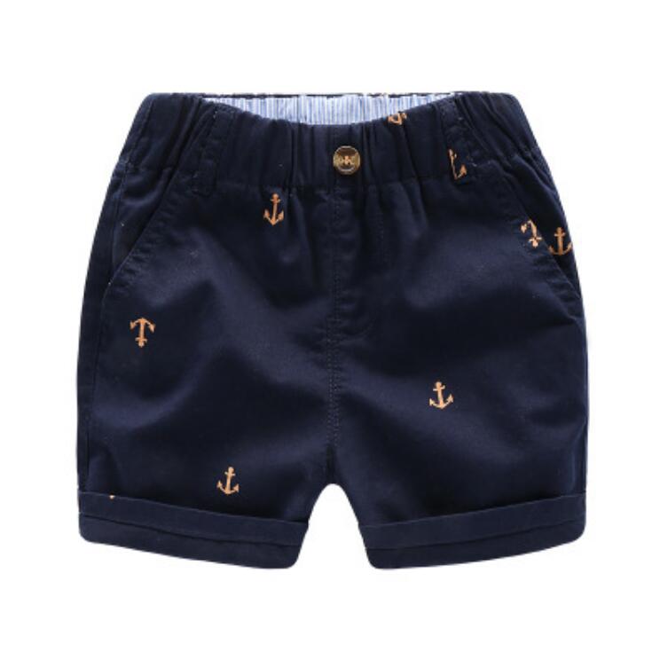 2-7 år baby drenge shorts sommertøj bukser lille anker sydkorea stil drenge afslappede shorts børn overalls