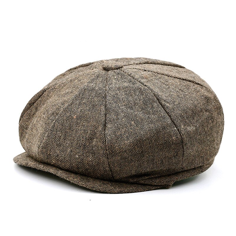 Boina con patrones de espiguilla Para hombre y mujer, gorros planos informales, estilo Retro, octogonal, Para vendedor de periódicos: C6