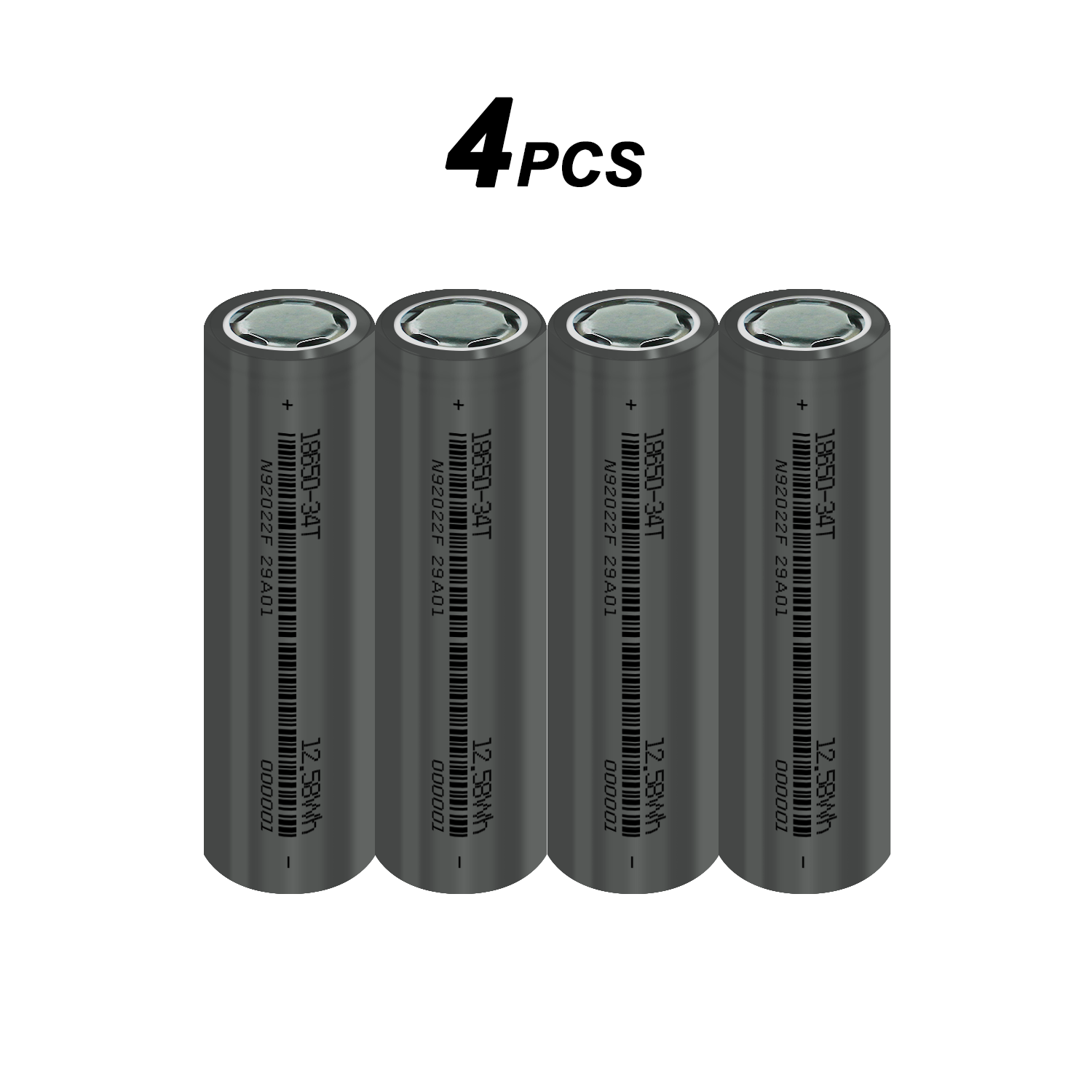 Original 18650 Battery Rechargeable 3.7V 3400mAh 1C Discharge Li-ion Batteries for Power Bank Flashlight Batteries Toy: WHITE