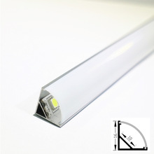 8 stks DHL 1 m led strip aluminium profiel voor 10mm pcb 5050 5630 led strip behuizing aluminium kanaal met cover eindkap en clips