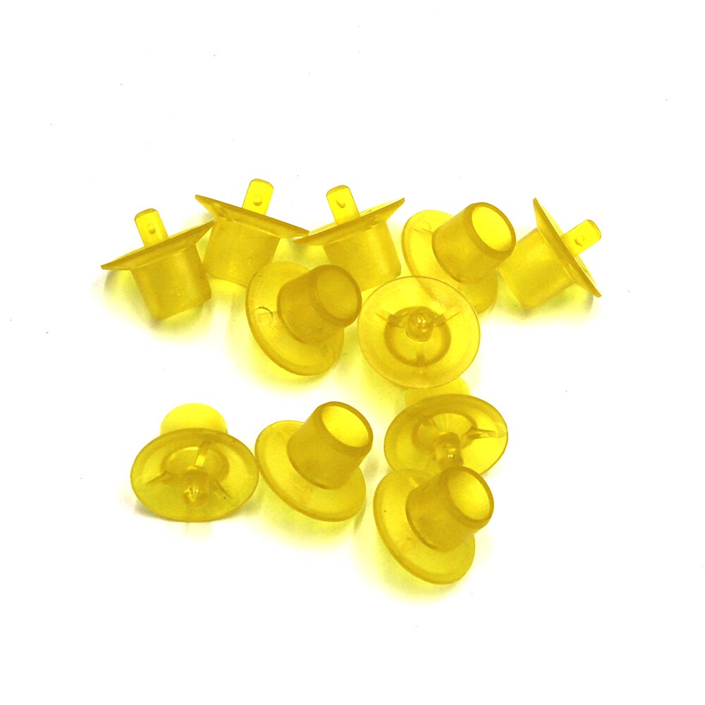 500PCS Beekeeping Rearing Cell Cups Plastic Colony Queen Bee Tools Cage Larva Space Swarm King Equipment Apiculture: Yellow