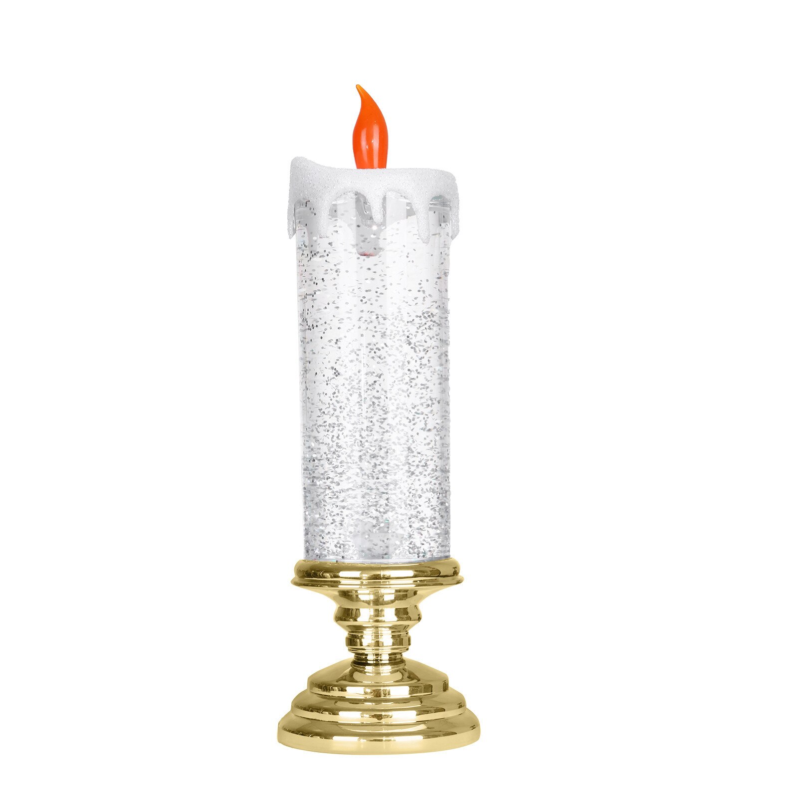300ml Rotating Color Changing Glitter Led Flameles Romantic Crystal Candle Light Home Party Wedding Festival Decoration#T2