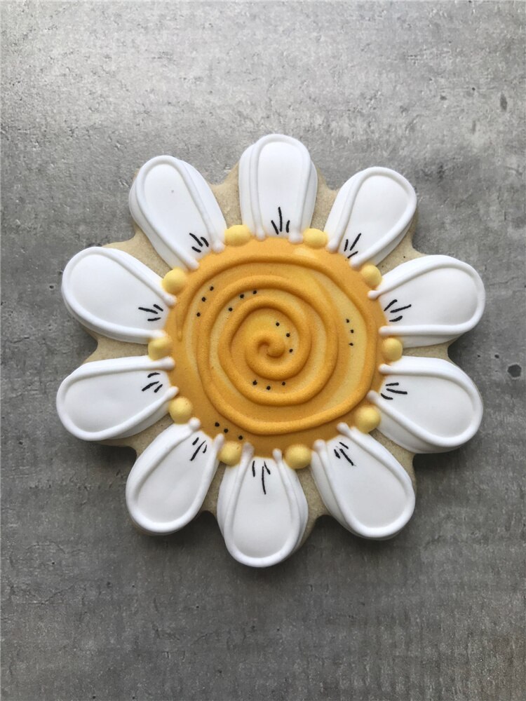 Keniao Daisy Bloem Cookie Cutter Voor Moederdag Party-8.3X8 Cm-Lente Biscuit Fondant Brood mold-Rvs