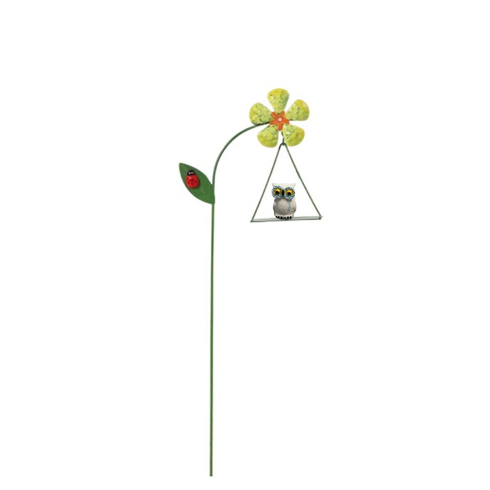 DIY Metall Blumentopf Windmühle Kleines Ebene DIY Blumenarrangement Zubehör Schaukel Leichte Pflanze Topf Ornament Heimat Dekor: dunkel Grau