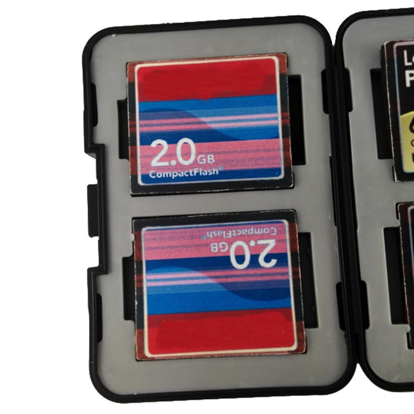 Tofoco storage slim kortholder box memory card case mc-sdmsd 12 slots vandtæt 4sd+4cf+4tf sd cf sdhc kort