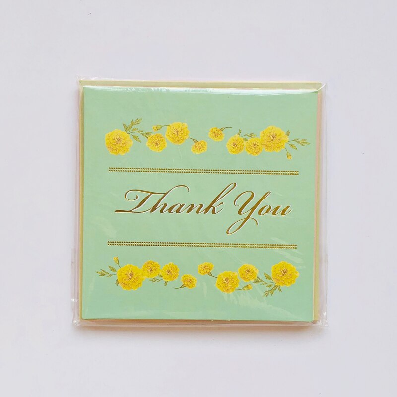 1 Set = 6 Cards Greeting Card + 6 Envelope Cards for Festival Wishing Cards