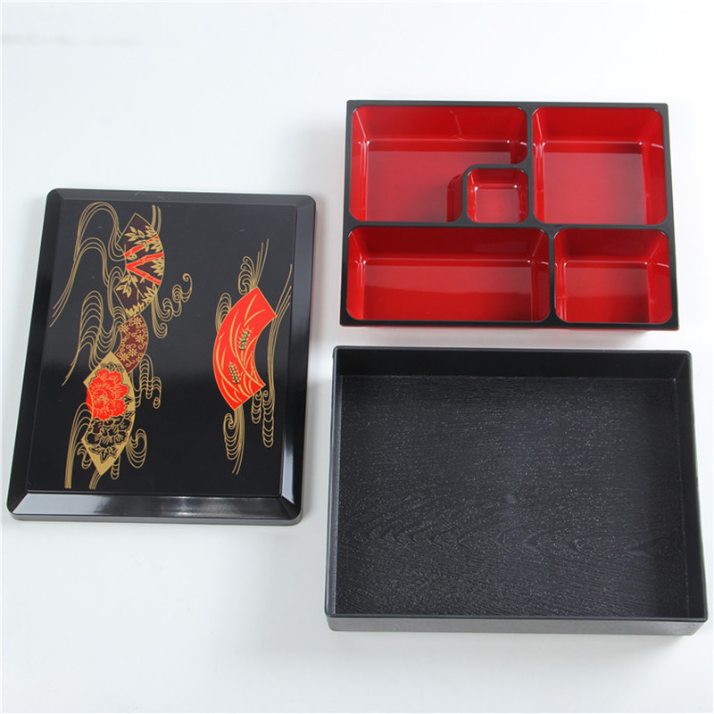 Bento Box Japanese Lunch Boxes Rice Sushi Catering Portable Food Storage Container for Home Picnic Kitchen Wooden Students'