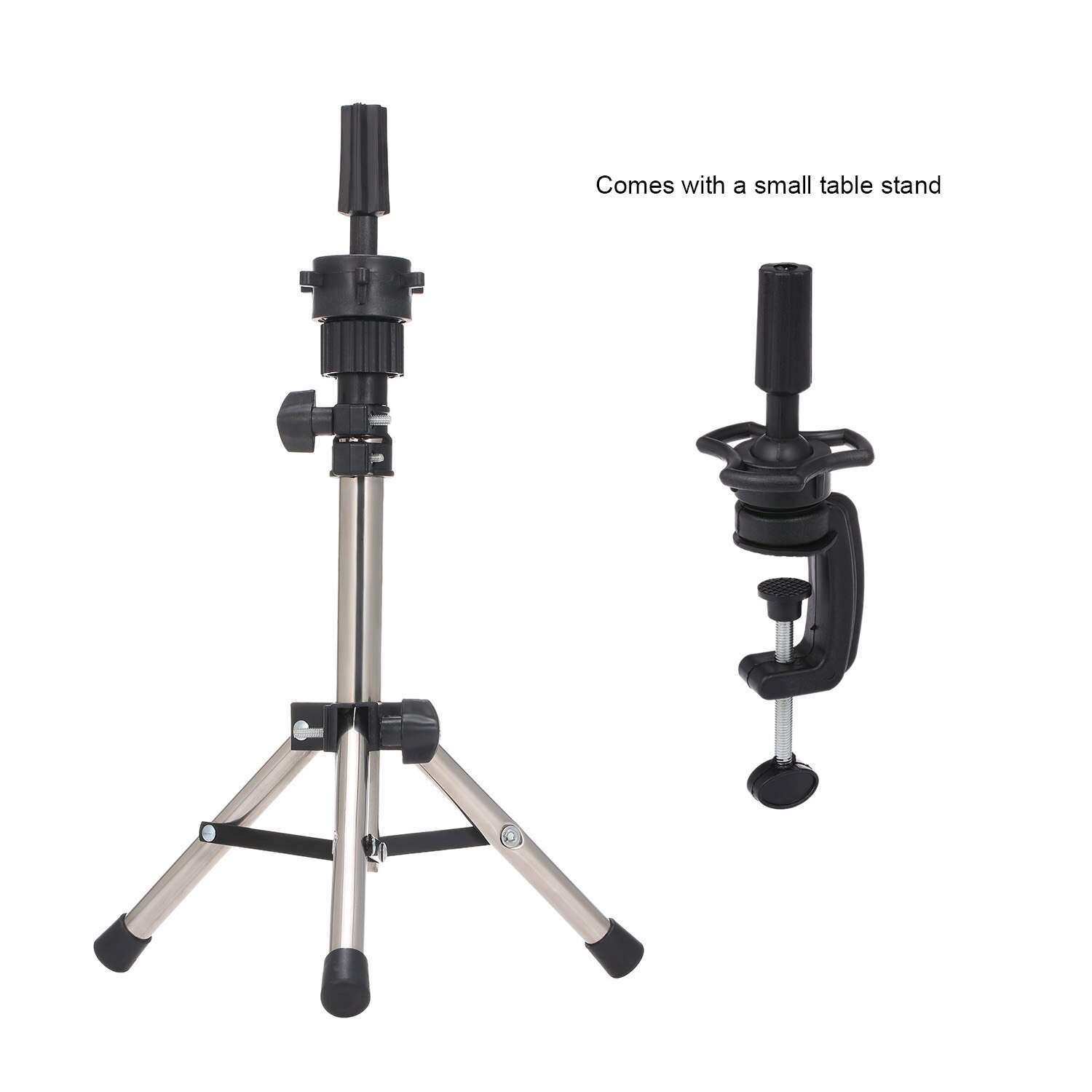 Adjustable Wig Tripod Stand Holder Salon Hair Clam... – Vicedeal
