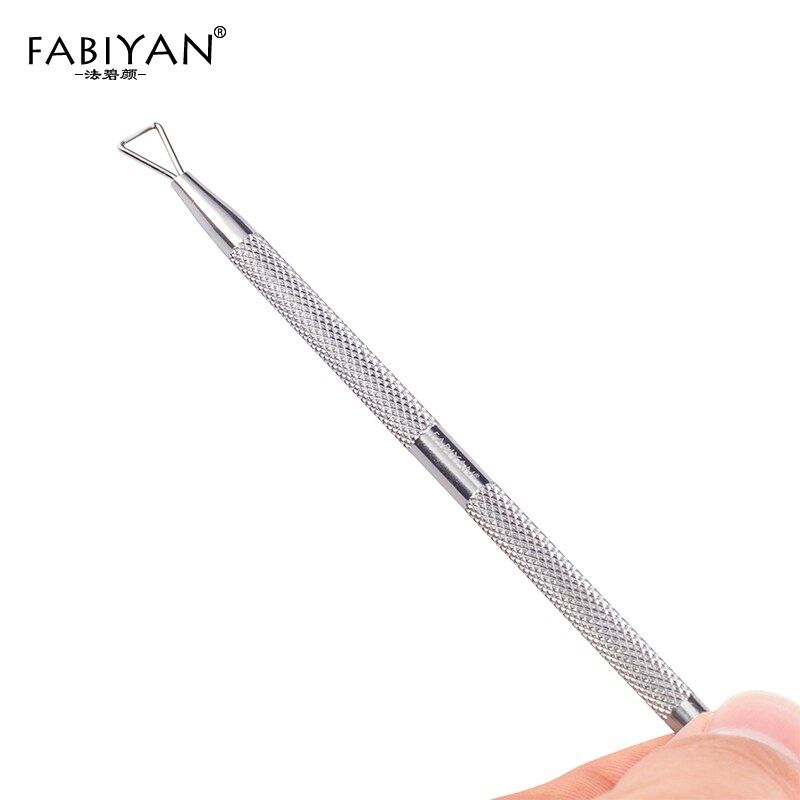 Tige triangulaire pour enlever le vernis à ongles et les cuticules, à Double tête, pour manucure et pédicure, outil de raboteuse de peau morte