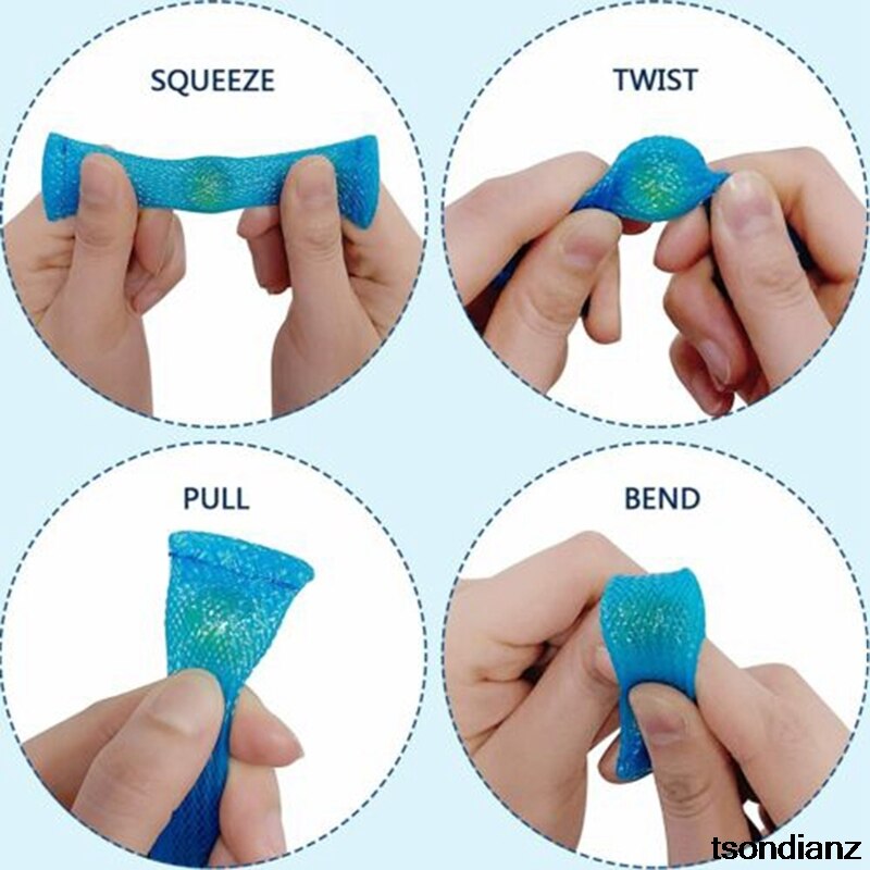 10Pcs Marbles Ball Autism ADHD Anxiety Therapy Toys EDC Stress Relief Hand Toy Multi-color Decompression Vent Toys