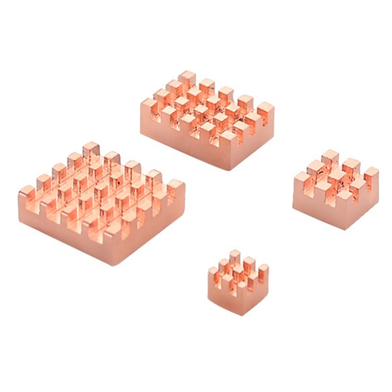 for Raspberry Pi 4B Heatsink Kit Copper Radiator RPI4 Cooling Heat Sink