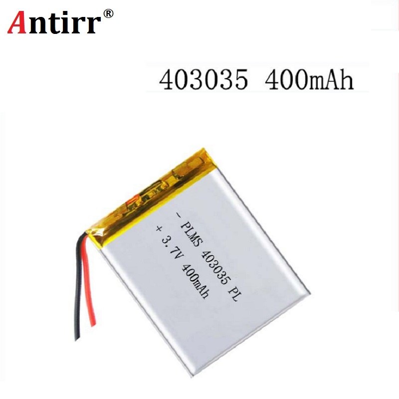 3.7V 400mAh 403035 Lithium Polymer Li-Po li ion Rechargeable Battery cells For Mp3 MP4 MP5 GPS PSP mobile bluetooth speaker