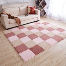 Interlocking Foam Mats Sold By Package Foam Mat Fuzzy Area Rug Fluffy Carpet Tiles Kids Ideal Nursery Decor Baby Room Playroom