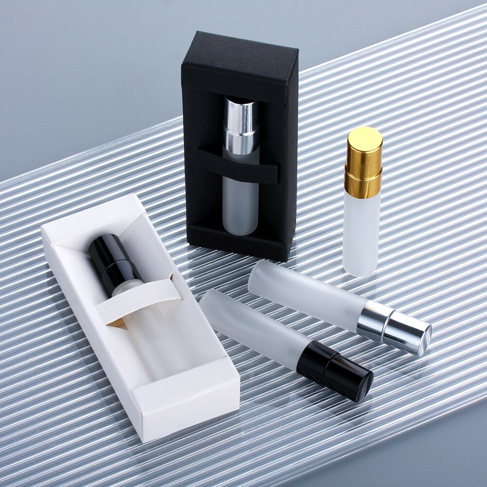 5ml Mini Tragbare Nachfüllbar Spray Flasche box Parfüm Flasche box Zerstäuber Aluminium Pumpe Parfum Kosmetische Probe