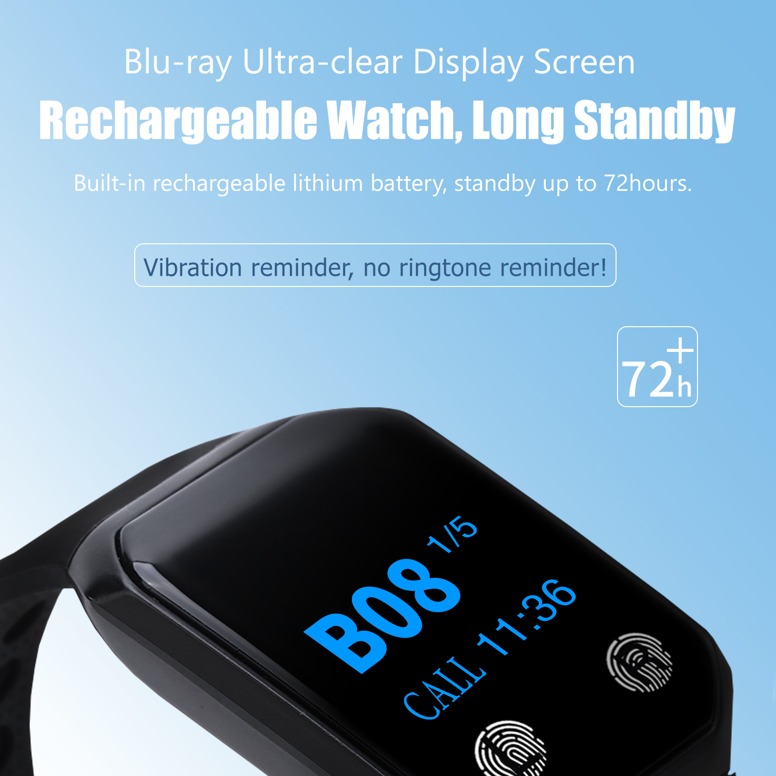 Wireless Restaurant Guest Pager System Waterproof Watch Receiver + Call Button Customer Service for Clinic Cafe Barber Shop Gym