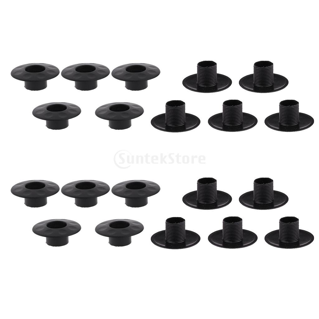 16 Pcs Rubberen Ringen + 100 Stuks Eindkappen + 16 Stuks Bumpers + 10 Stuks Rod Lager Voor Tafelvoetbal tafel Voetbal/Voetbal 5/8''